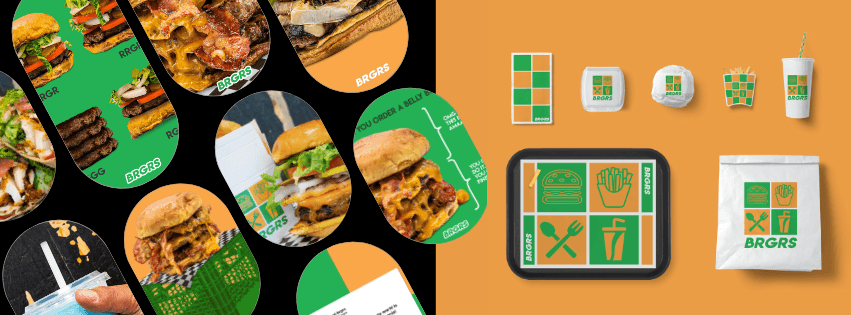 Packaging + tri-fold menu