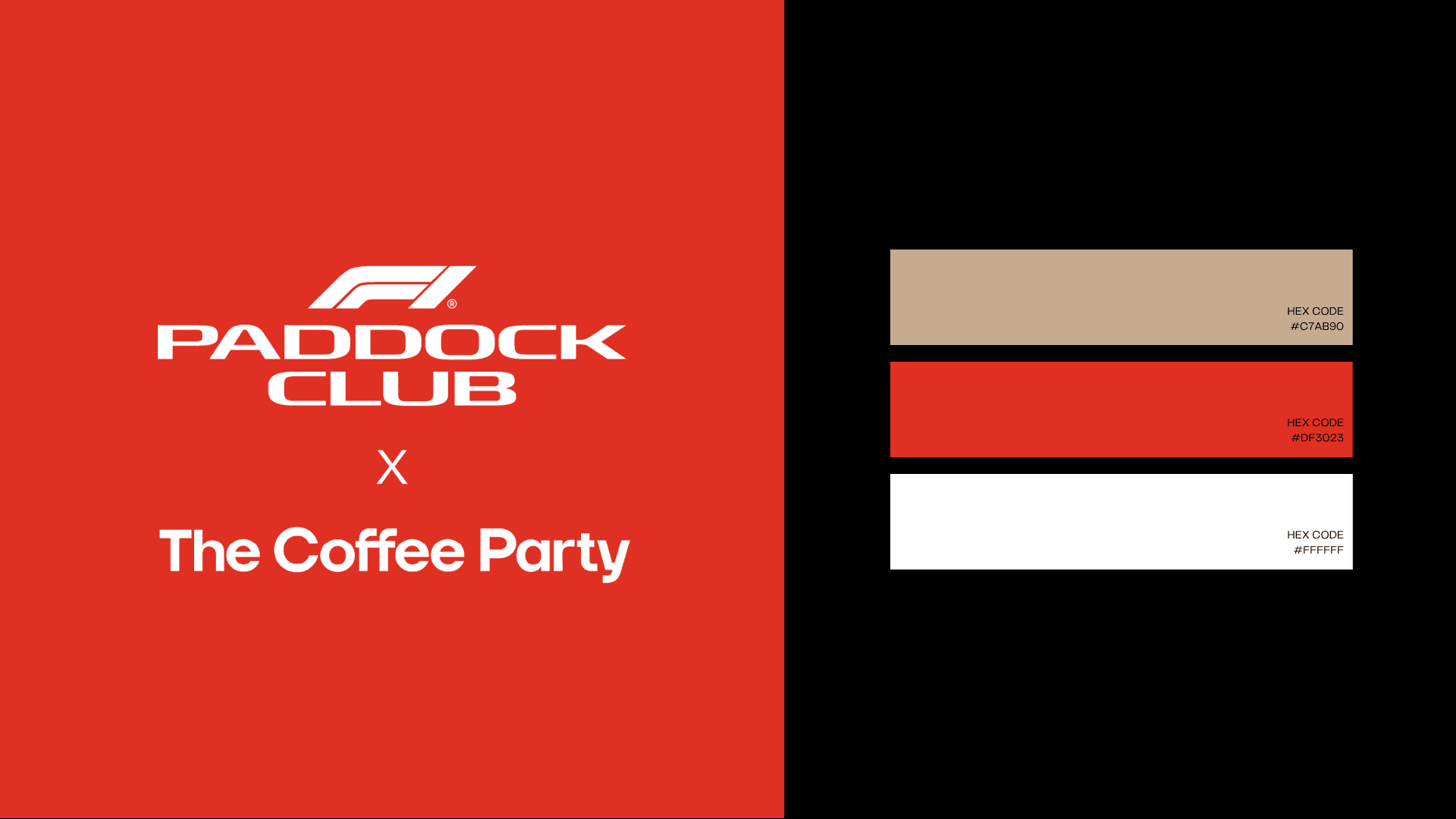 Coffee Party × F1 identity