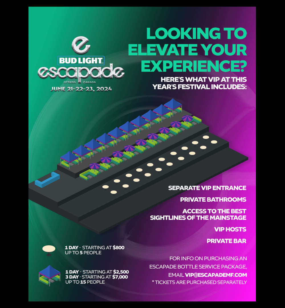 VIP bottle-service flyer