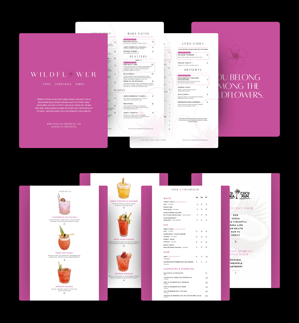 Menu design